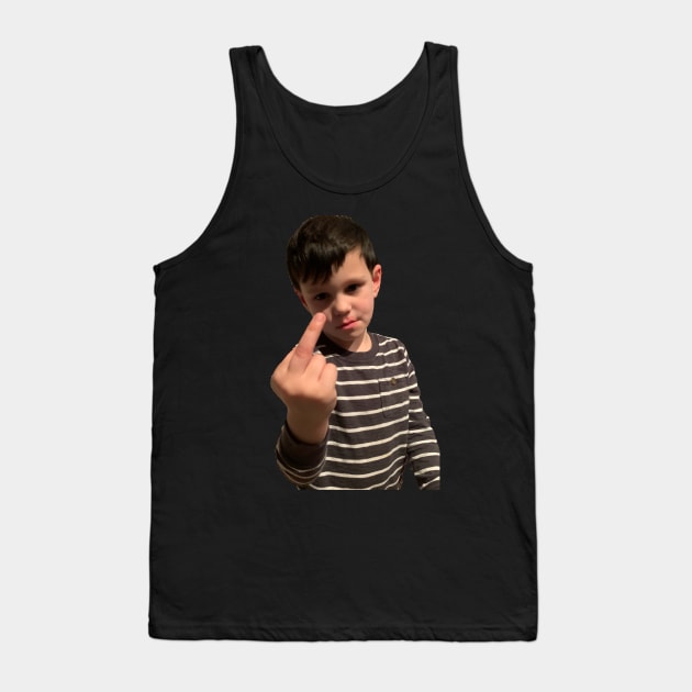 Kid flippin the Bird Tank Top by ilrokery